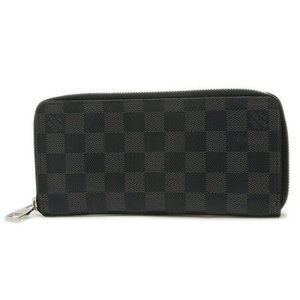 Louis Vuitton Damier Graphite Black Zippy Wallet Vertical Zipper Long